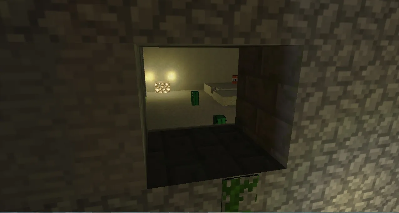 Карта de_minecraft_j_final для CS 1.6 - Стратегические точки и оптимизация — скриншот 7