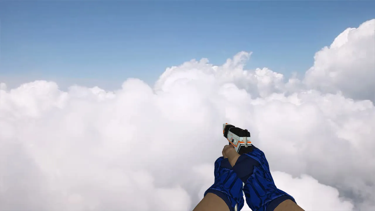 Пак моделей оружия «Hand Wraps Cobalt Skulls Pack» для CS 1.6: v_ p_ w_ модели, звуки, анимация осмотра и текстуры — скриншот 20