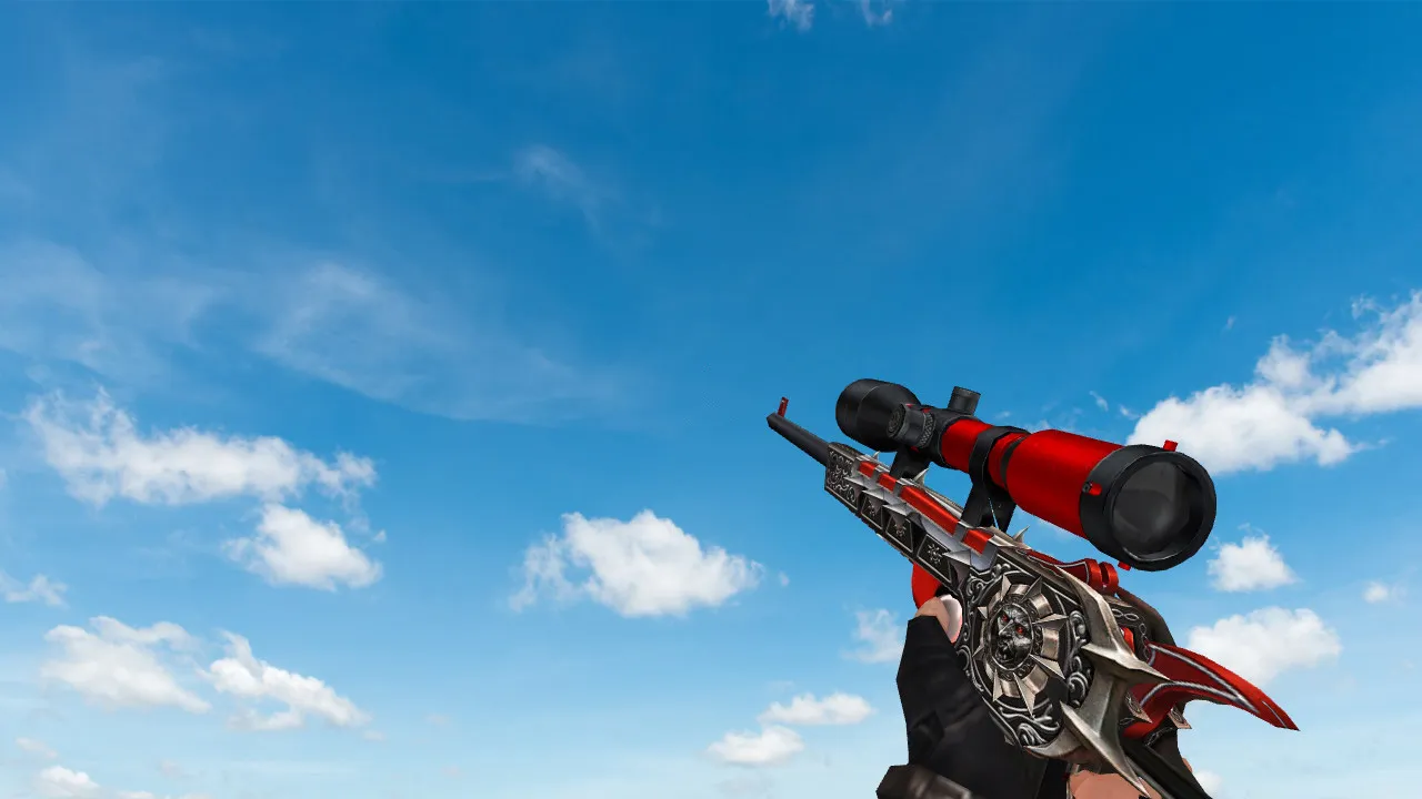Скачать Модель AWP Blood Hunter для CS 1.6 - Оружие с уникальным дизайном - Скриншот
