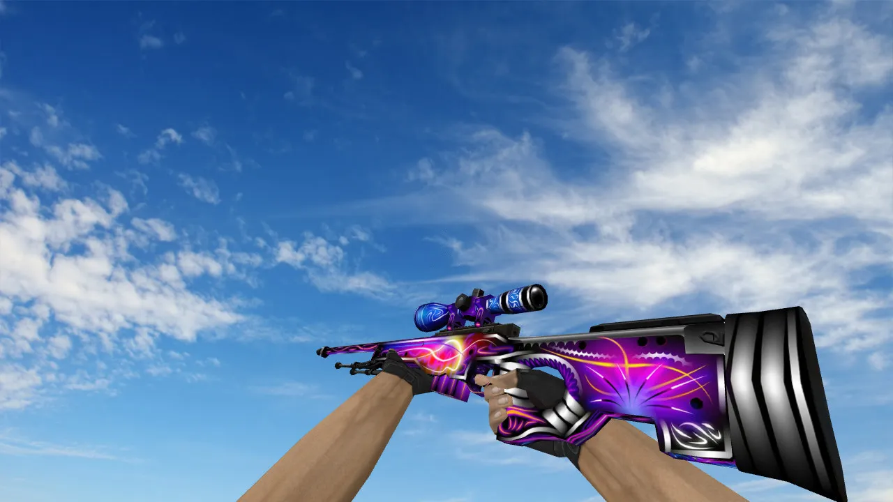 Скачать Модель AWP Iron Ultraviolet для CS 1.6 - Идеальный выбор - Скриншот