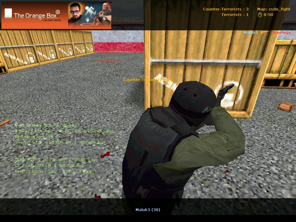 csde_fight карта для CS 1.6: тактика CT/T, точки, .nav и оптимизация wpoly/epoly — скриншот 6