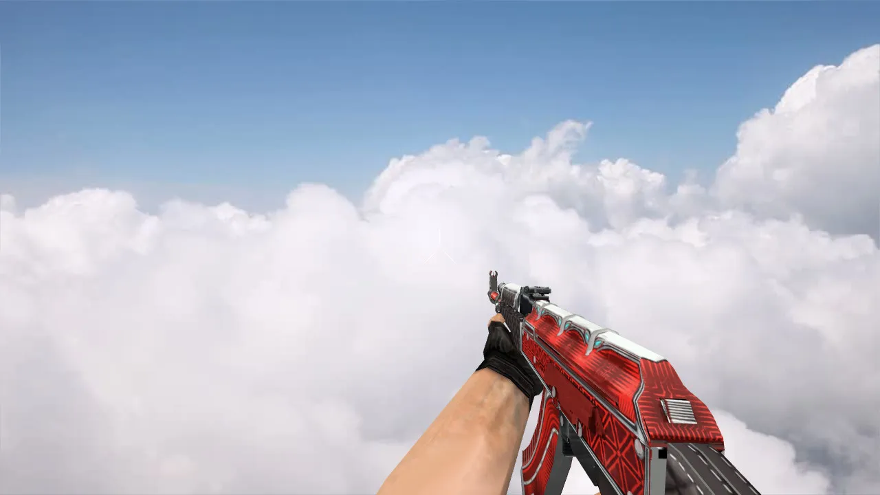 Модель «AK-47 Ruby» v_ модели и p_ модели для CS 1.6: звуки, анимация осмотра, текстуры и качество в игре — скриншот 4