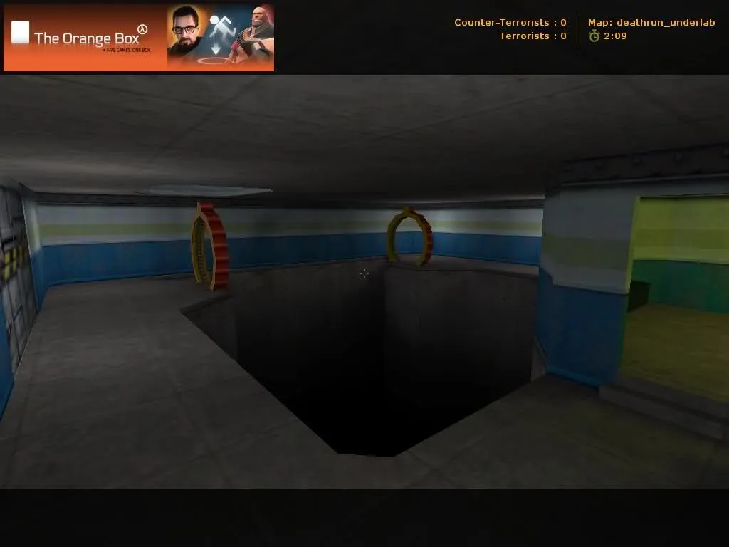 Скачать deathrun_underlab_v2 — карта deathrun для CS 1.6: точки, баланс сторон, .nav, оптимизация - Скриншот
