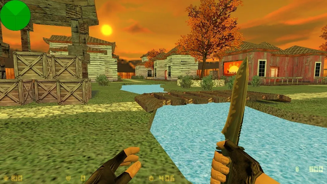 Скачать de_china_village для CS 1.6: точки за CT/T, тактики, .nav для ботов и оптимизация карты - Скриншот
