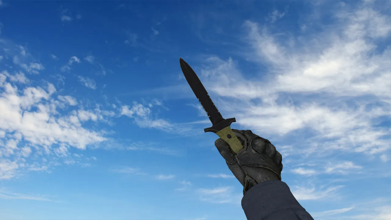 Скачать Default CSGO CT Knife (v_ / p_ / w_) для CS 1.6: нож CT, звуки, анимация осмотра и текстуры - Скриншот