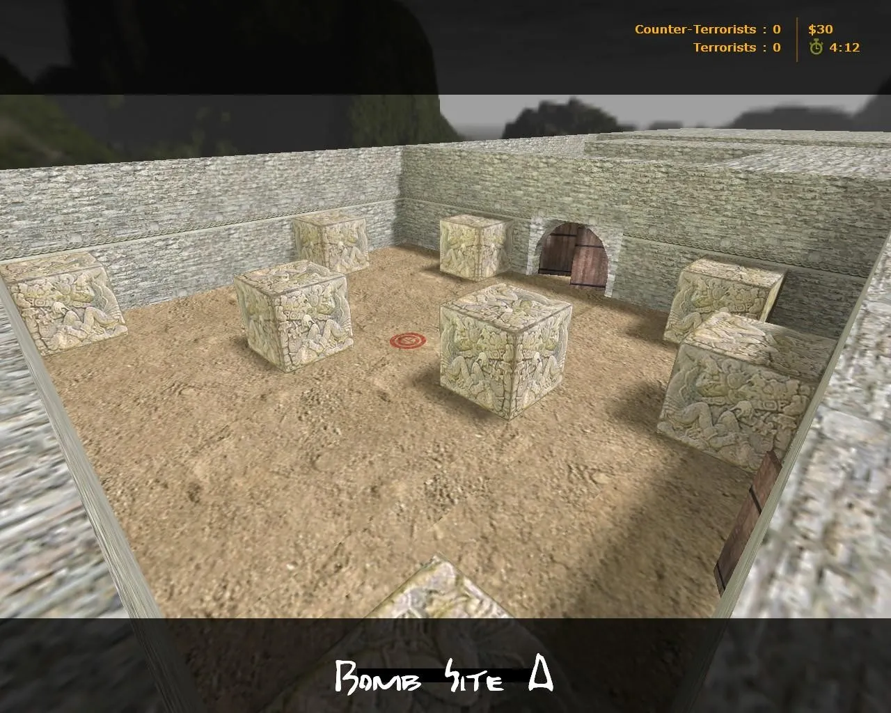 Скачать Карта de_aztec_new для CS 1.6: тактика за Т и за КТ, точки контроля, .nav для ботов и оптимизация - Скриншот