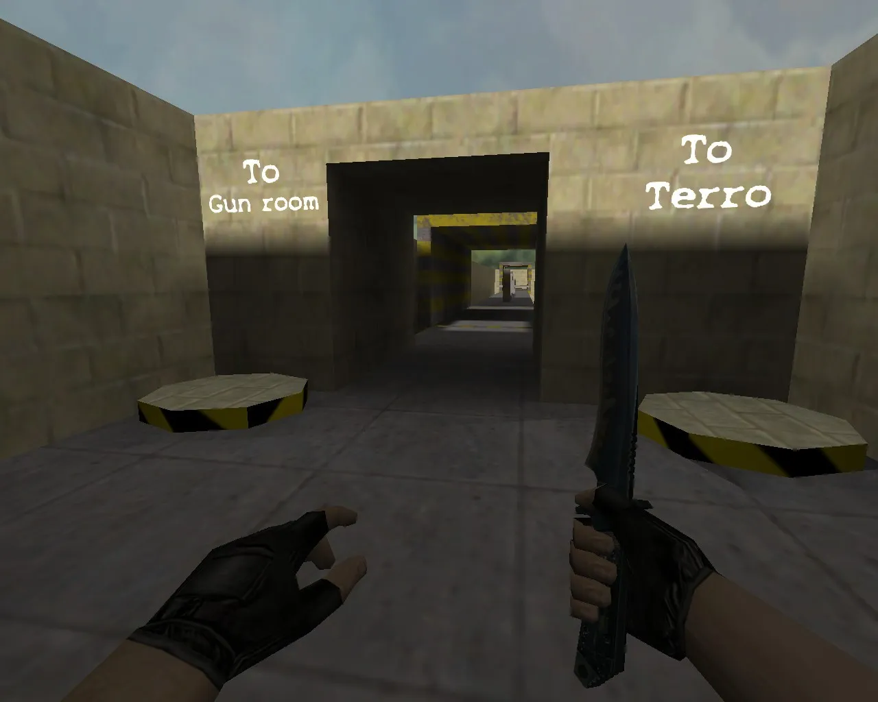 Скачать deathrun_creepy для CS 1.6: карта Deathrun, баланс трасс, точки для ловушек и .nav для ботов - Скриншот