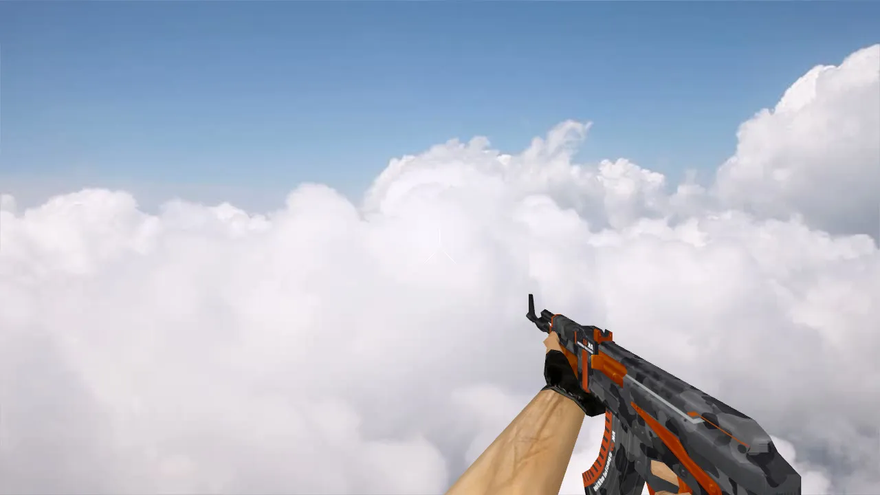 Скачать Модель Default AK47 Vanquish v_ для CS 1.6: p_ и w_ модели, звуки, анимация осмотра - Скриншот