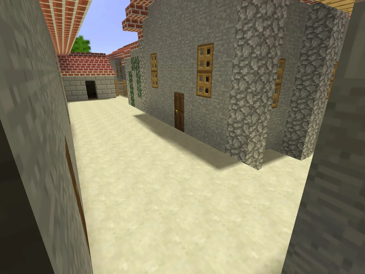 Карта de_inferno_minecraft для CS 1.6 - Тактические возможности и оптимизация — скриншот 6