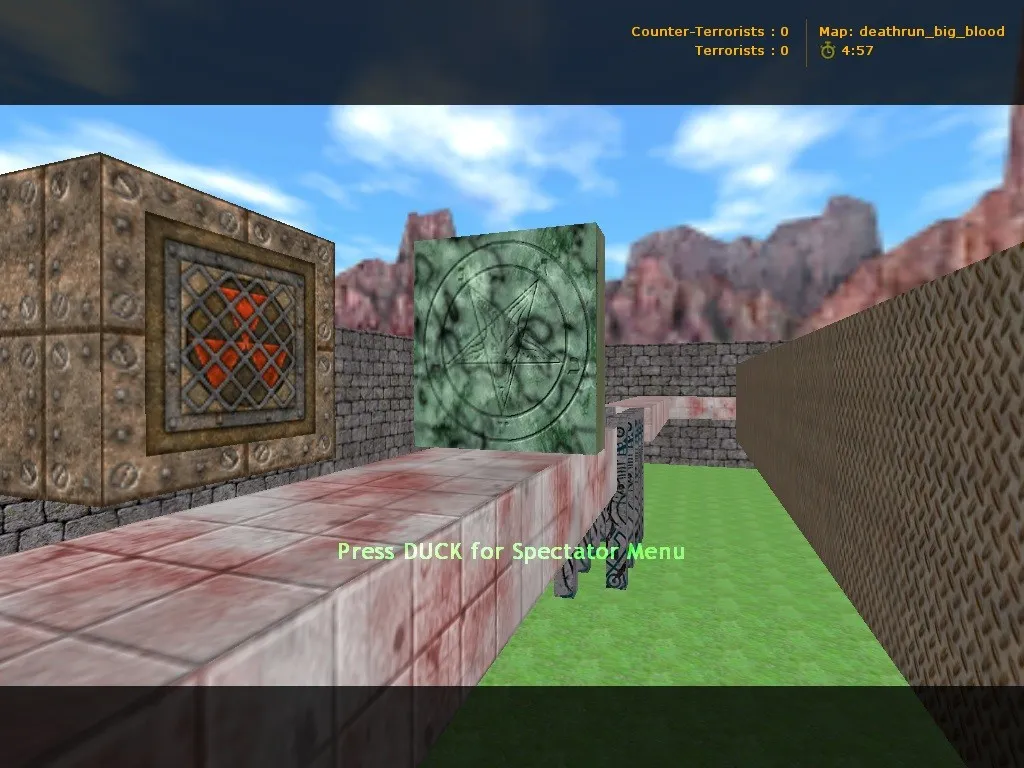deathrun_big_blood для CS 1.6: карта deathrun, точки, маршруты и настройка под стабильный FPS — скриншот 6