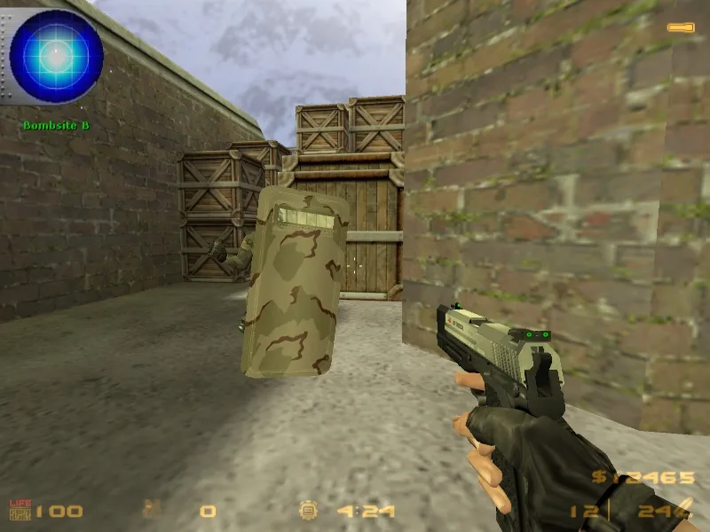 Скачать Модель «Camo Shield Pack» для CS 1.6: v_ / p_ / w_ щиты, звуки и анимации осмотра - Скриншот