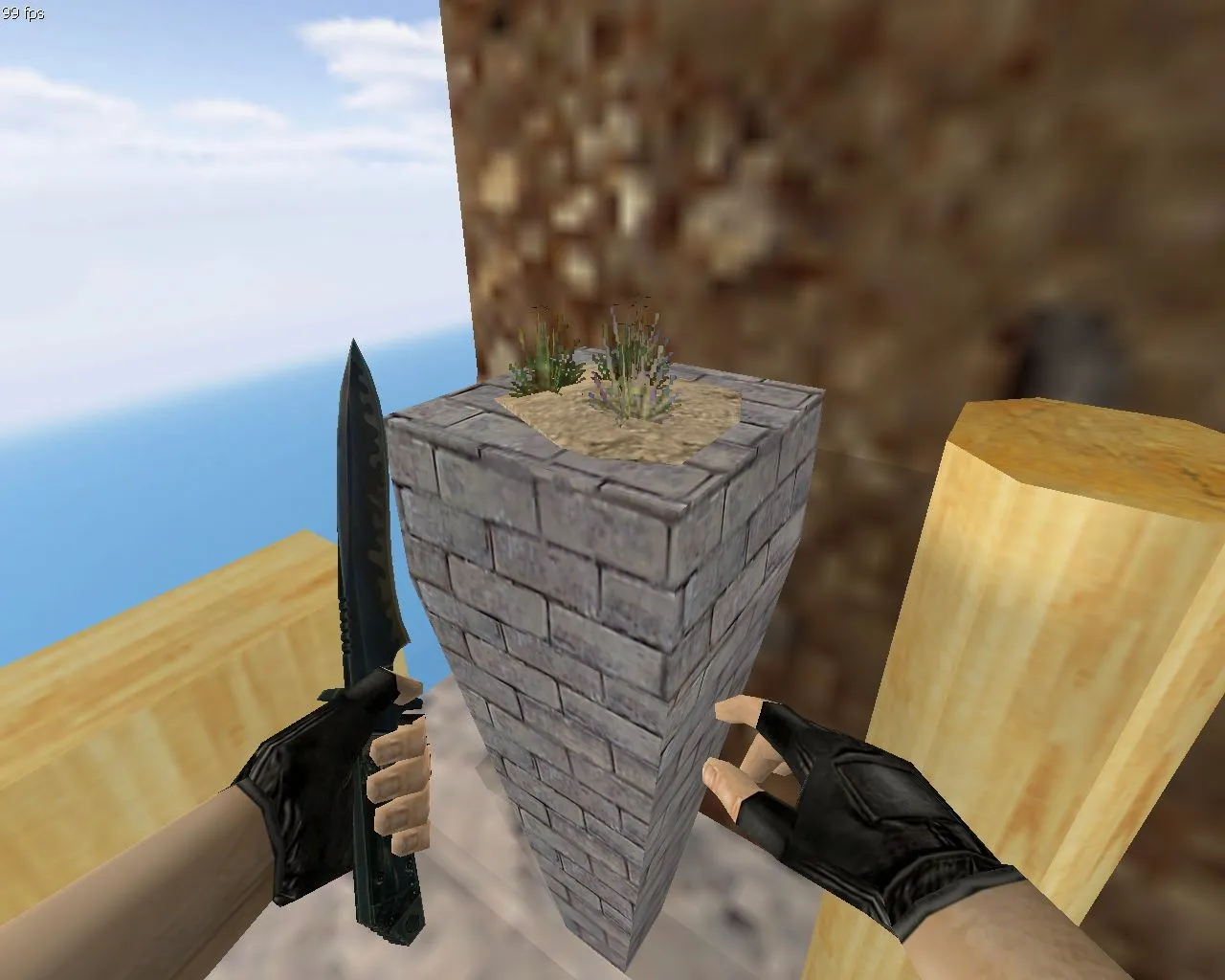 Скачать deathrun_woods2 карта для CS 1.6: тактика за терроров и CT, точки, .nav, оптимизация wpoly/epoly - Скриншот