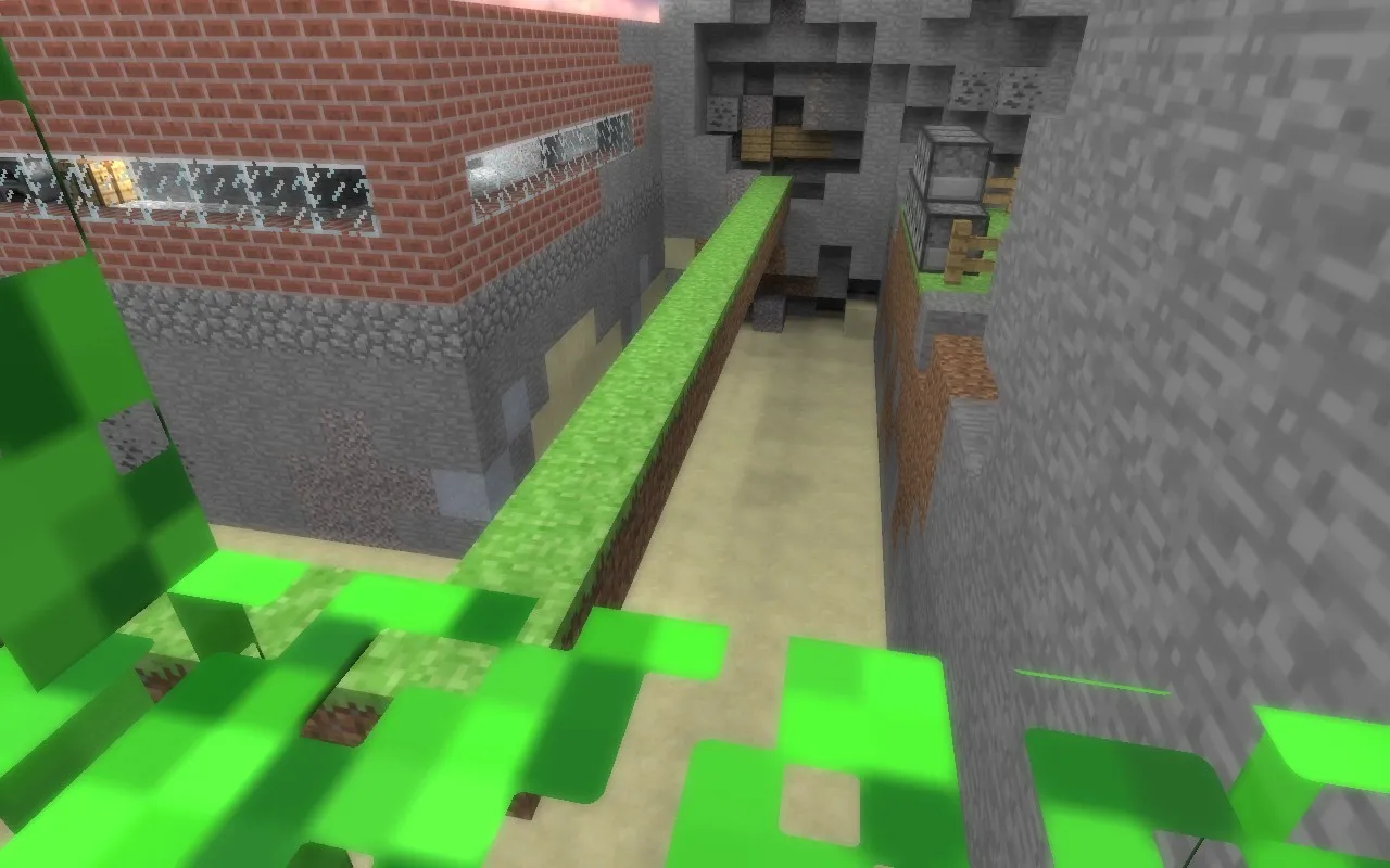 Скачать deathrun_minecraft_fg для CS 1.6: тактика, точки, .nav и оптимизация карты — скриншот 3