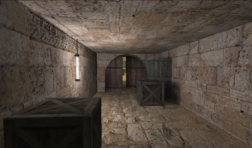 Скачать de_dust2_bliz для CS 1.6: баланс сторон, точки, .nav для ботов и оптимизация wpoly/epoly - Скриншот