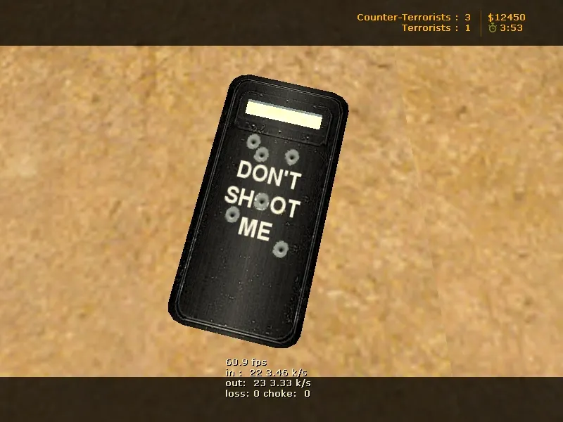 Модель «Black and Silver Riot Shields» (v_, p_, w_) для CS 1.6: текстуры 1024x1024, анимация осмотра и звуки — скриншот 12