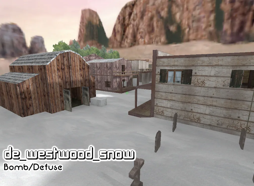 Скачать Карта de_westwood_snow для CS 1.6: обзор, тактики и оптимизация - Скриншот