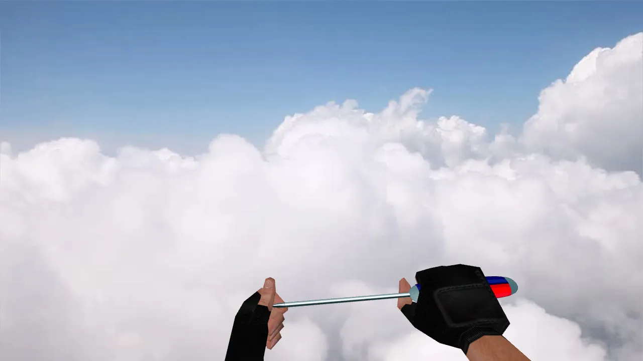 Скачать Модель ножа «Отвертка» для CS 1.6: v_ p_ w_ модели, звуки, анимация осмотра и качество текстур - Скриншот
