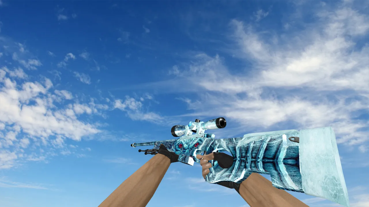 Скачать Модель AWP Frozen Cold для CS 1.6 - Оружие с уникальным дизайном - Скриншот