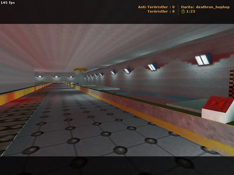 Скачать deathrun_hophop для CS 1.6: карта deathrun, точки, .nav для ботов и оптимизация под старые ПК - Скриншот