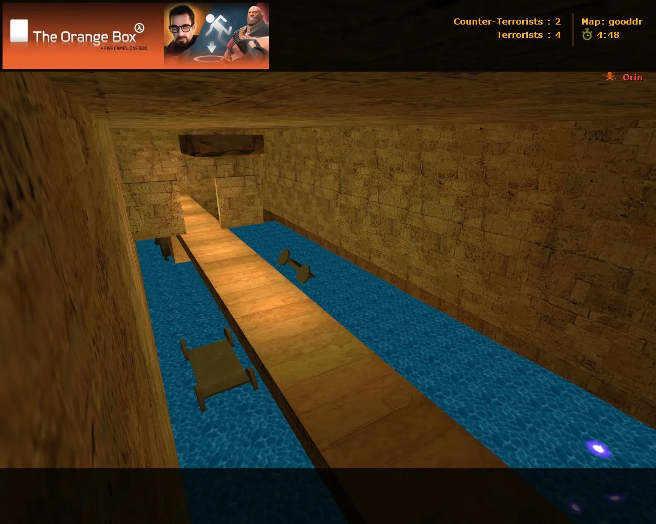 deathrun_dustdivi2_final для CS 1.6: баланс сторон, точки, .nav и оптимизация карты — скриншот 3