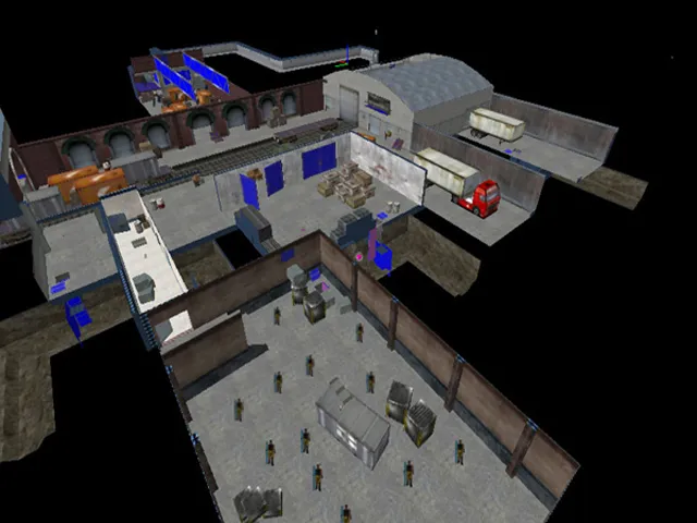Скачать de_ambuscade_csz для CS 1.6: тактика за Т и КТ, точки, .nav и оптимизация wpoly/epoly - Скриншот