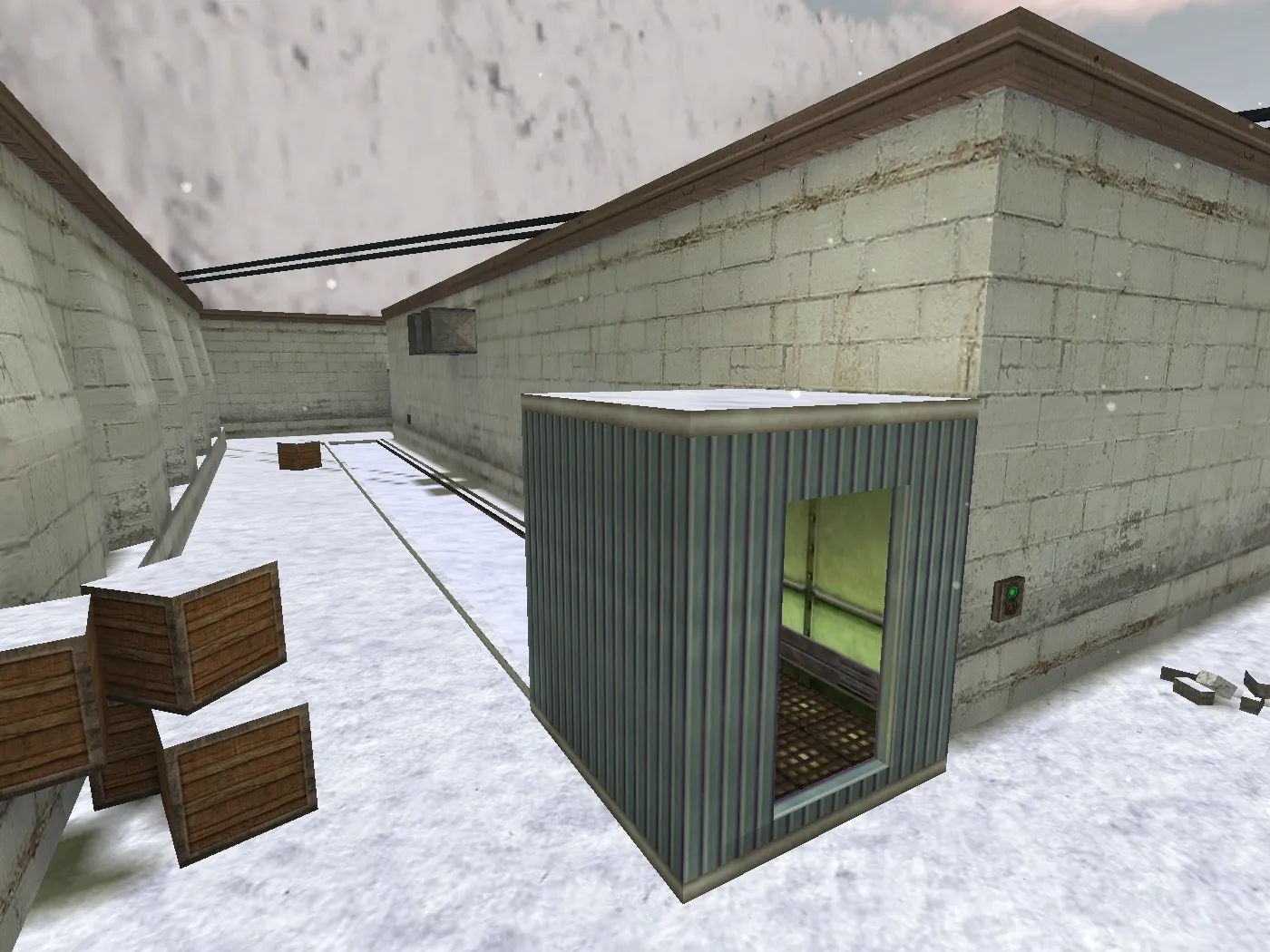 Скачать de_bourne_snow для CS 1.6: тактика, точки, навигация ботов и оптимизация wpoly/epoly - Скриншот