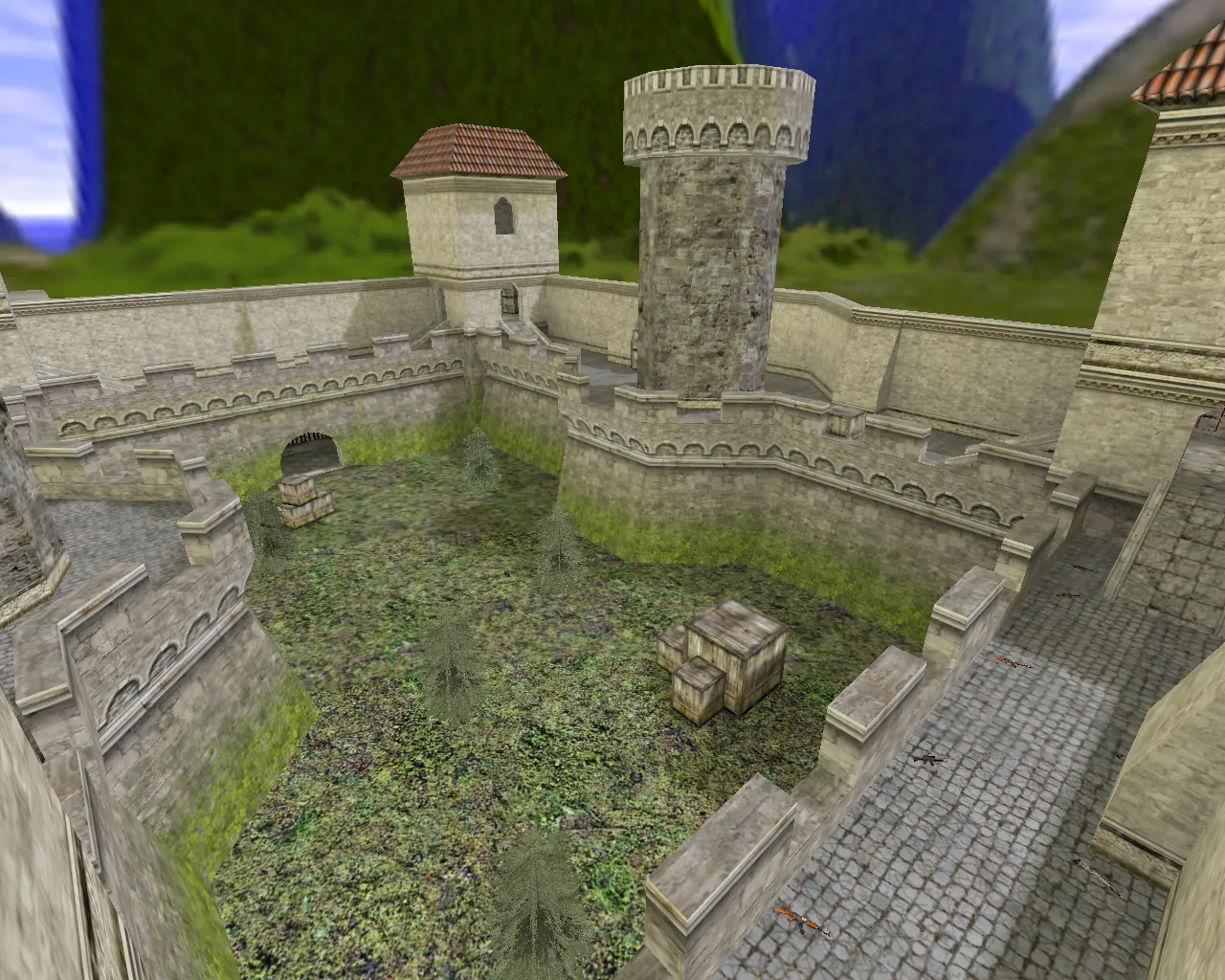 Скачать aim_knights — AIM карта для CS 1.6: точки, бот-нав, оптимизация и настройка под трен - Скриншот