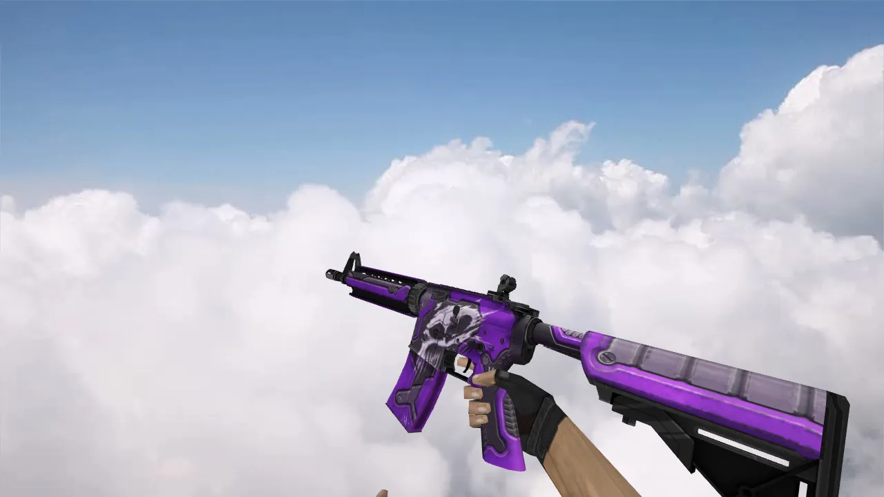 Скачать Модель «M4A4 War Purple» (v_, p_, w_) для CS 1.6: звуки, осмотр, текстуры и анимации - Скриншот