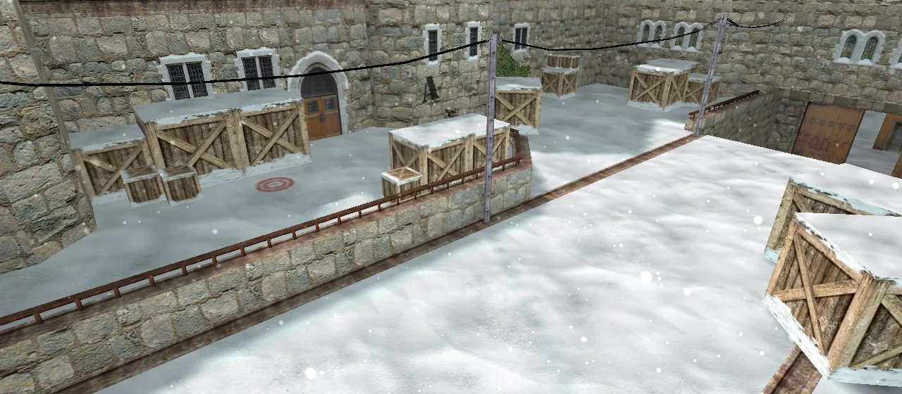 Скачать de_cbble_winter карта для CS 1.6: баланс сторон, тактика, .nav для ботов, оптимизация wpoly/epoly - Скриншот