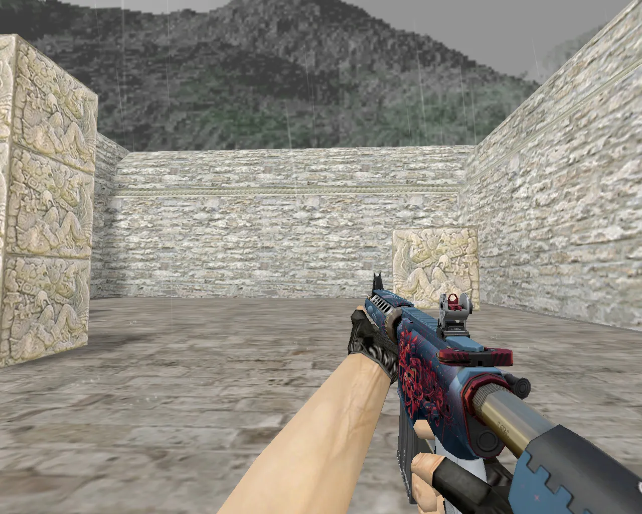 Скачать M4A4 | Ликорис лучистый (Spider Lily) для CS 1.6: v_, p_, w_ модели, звуки, осмотр и качество текстур - Скриншот