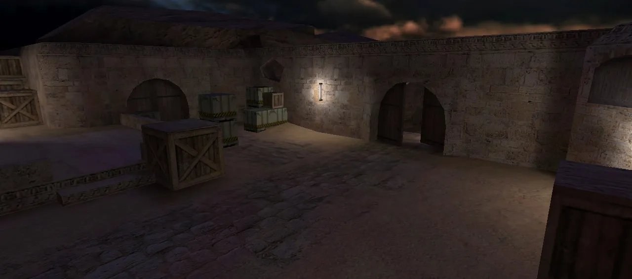 Скачать Карта de_night_dust2 для CS 1.6 - Оптимизированная тактика и баланс - Скриншот