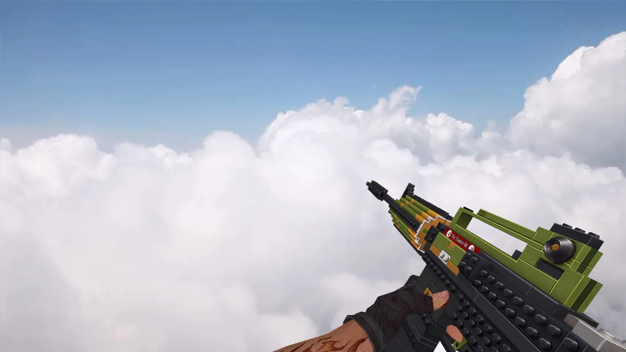 Скачать Модель v_m4a1 LEGO для CS 1.6: p_m4a1, w_m4a1, звуки, анимация осмотра и текстуры - Скриншот