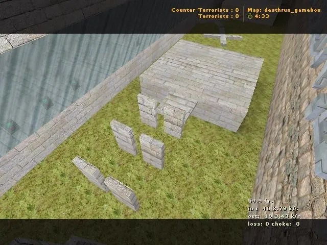deathrun_gamebox для CS 1.6 — карта deathrun, баланс сторон, точки и нав для ботов — скриншот 1