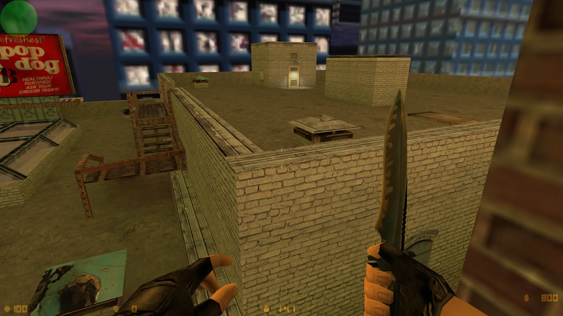 Скачать Карта de_roof_last_build для CS 1.6 - Тактические особенности и описание - Скриншот