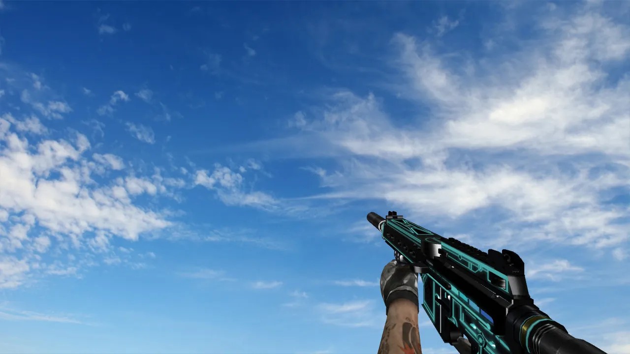 Скачать Модель «TRON AR57» для CS 1.6 - Качественная замена P90 - Скриншот