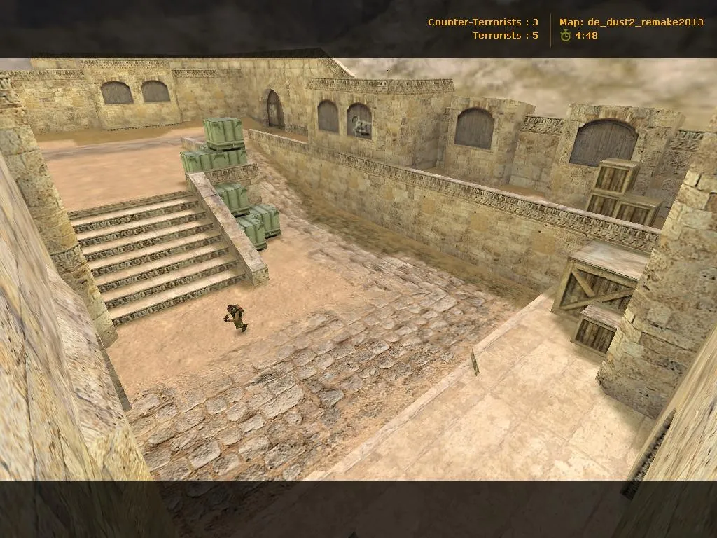 Скачать de_dust2_remake2013 — карта DE Dust2 remake для CS 1.6: точки, тактика и оптимизация - Скриншот