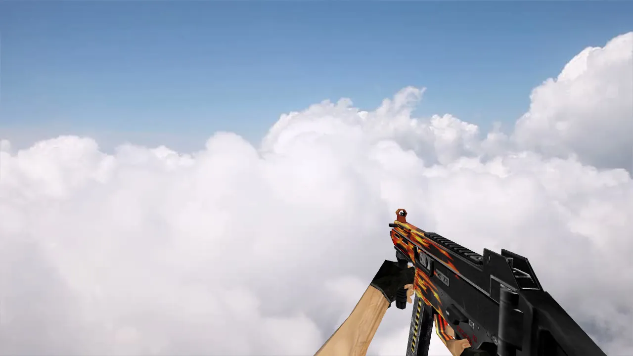 Скачать Модель «Defaut UMP-45 Fire» для CS 1.6: Качество и Анимация - Скриншот