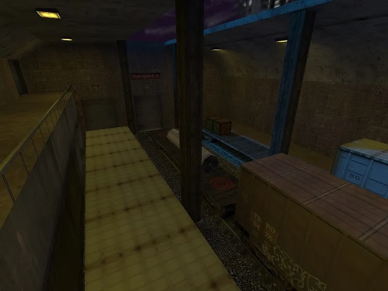 Скачать Карта de_train_assault для CS 1.6 - Тактическое сражение в поезде - Скриншот