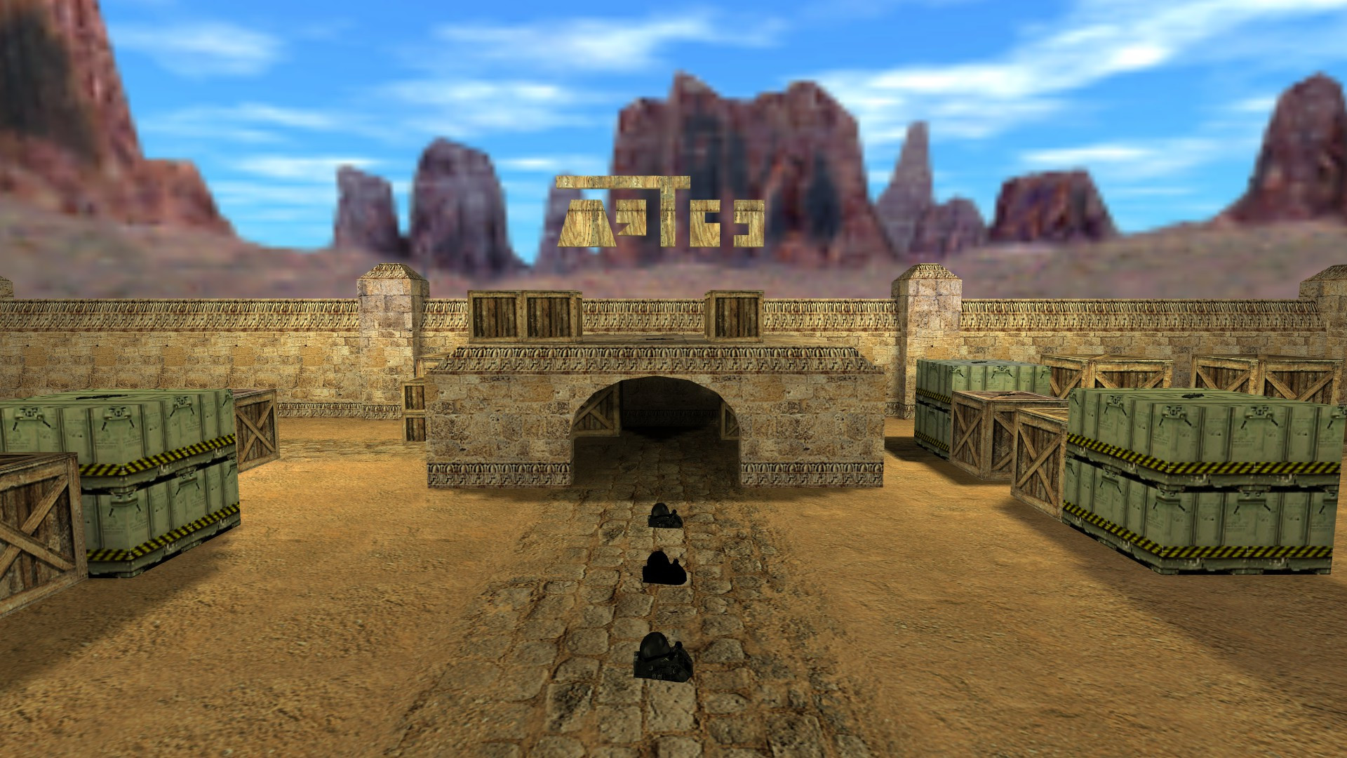 aim_dusty_courtyard — скриншот 4