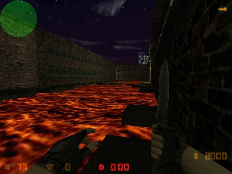 Скачать deathrun_ghost_town для CS 1.6 — карта с таймингом, точками и .nav для ботов - Скриншот