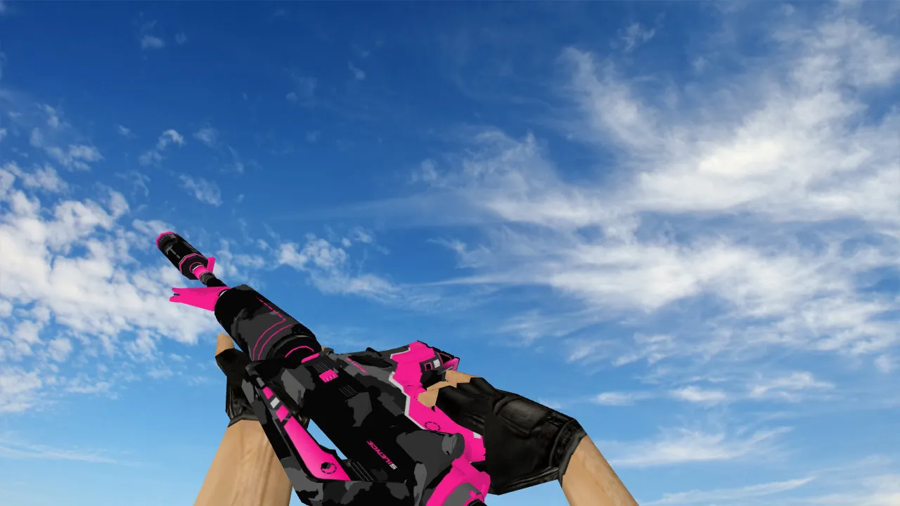 Скачать Модель «M4A1 Xcitin v2» для CS 1.6: v_m4a1, p_m4a1, w_m4a1, звуки, анимация осмотра, текстуры - Скриншот