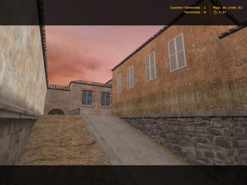 Скачать Карта de_crete_b2 для CS 1.6: тактика за Т и КТ, точки контроля, .nav для ботов и оптимизация - Скриншот