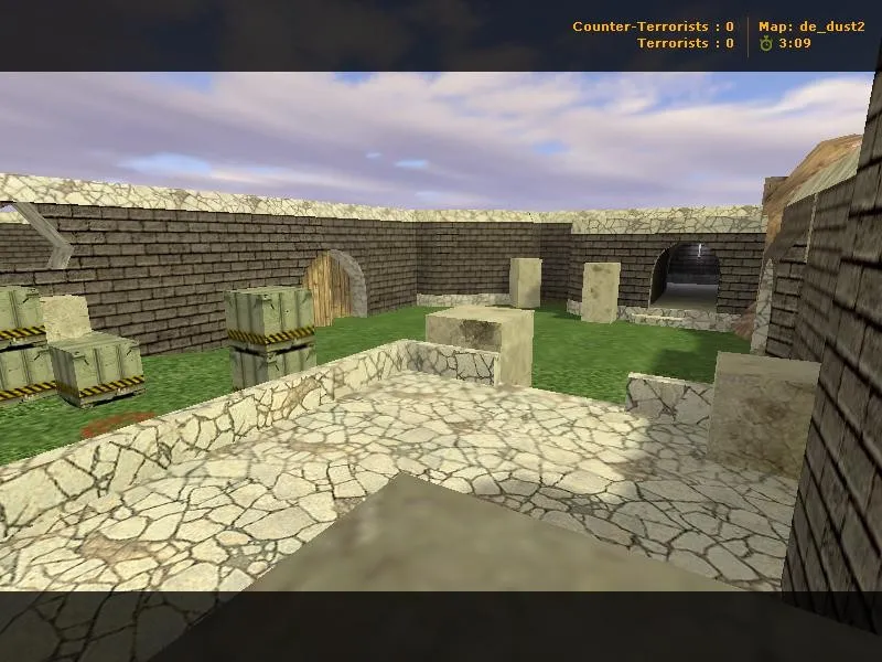 Скачать Карта de_dust2_viharsziget для CS 1.6: точки, рауты за Т и КТ, .nav для ботов - Скриншот