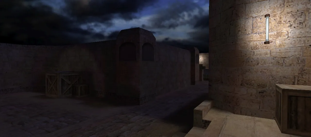 Скачать Карта de_night_dust2 для CS 1.6 - Оптимизированная тактика и баланс - Скриншот