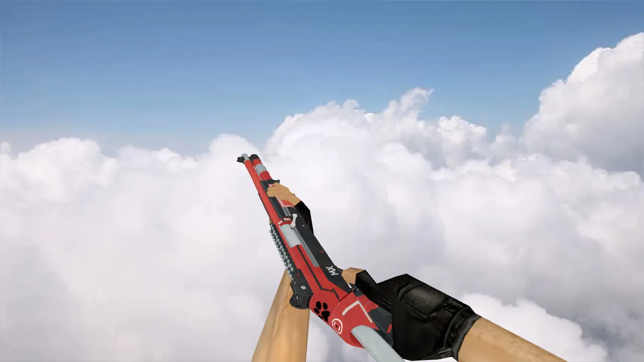 Скачать Модель «XM1014 Red Fury» для CS 1.6 - Уникальный скин - Скриншот
