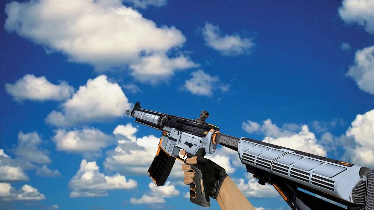 Модель M4A4 «Фантом» v_ p_ w_ для CS 1.6: звуки, анимация осмотра, текстуры и настройка — скриншот 1