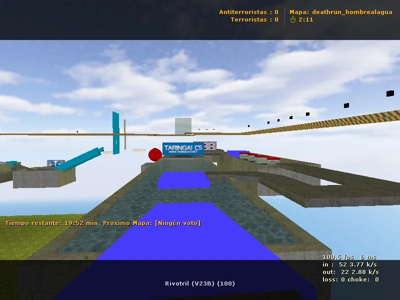 Скачать deathrun_hombrealagua для CS 1.6: тактика, точки, bots .nav и оптимизация wpoly/epoly - Скриншот
