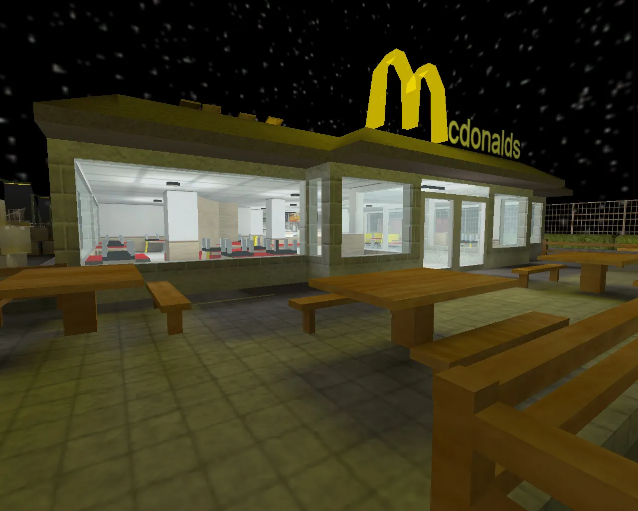 Скачать Карта cs_mcdonalds для CS 1.6: тактика, точки, оптимизация, .nav и баланс сторон - Скриншот