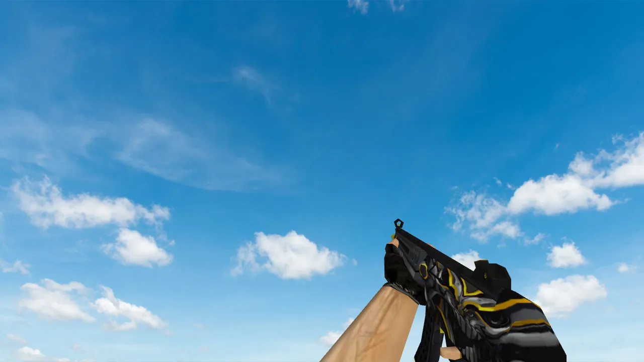 Скачать Модель «Default MP5 «Заклятый враг»» для CS 1.6 - Качественные текстуры и звук - Скриншот