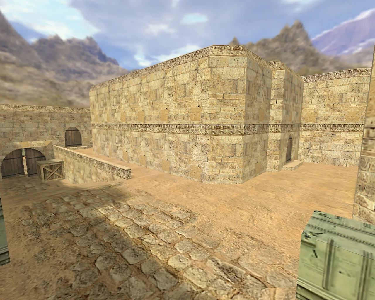 Скачать de_dust2_3x3 для CS 1.6: баланс сторон, точки, .nav для ботов и оптимизация wpoly/epoly - Скриншот